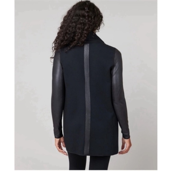 SPANX Drape Front Jacket Very Black Size XS - Picture 5 of 16